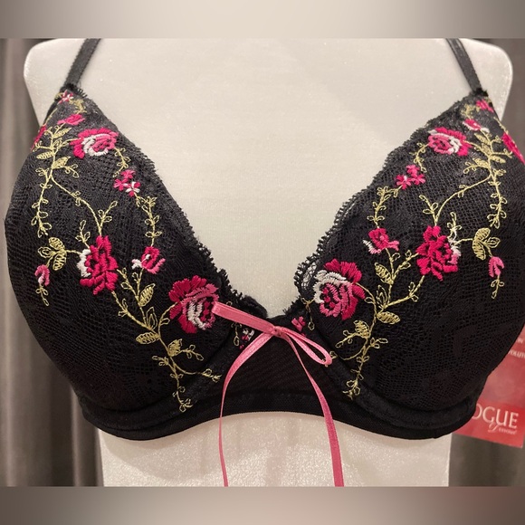 Vintage 38C Vogue Dessous black bra - Picture 2 of 11